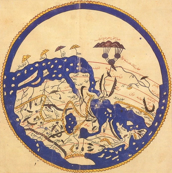 Tabula Rogeriana - Muhammad al-Idrisi, 1154