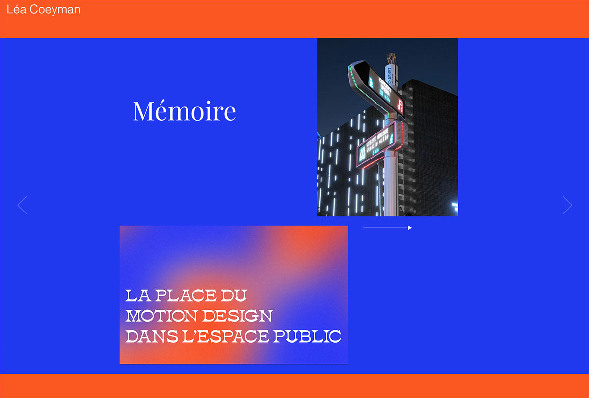 le projet et l'article en ligne de léa coeyman