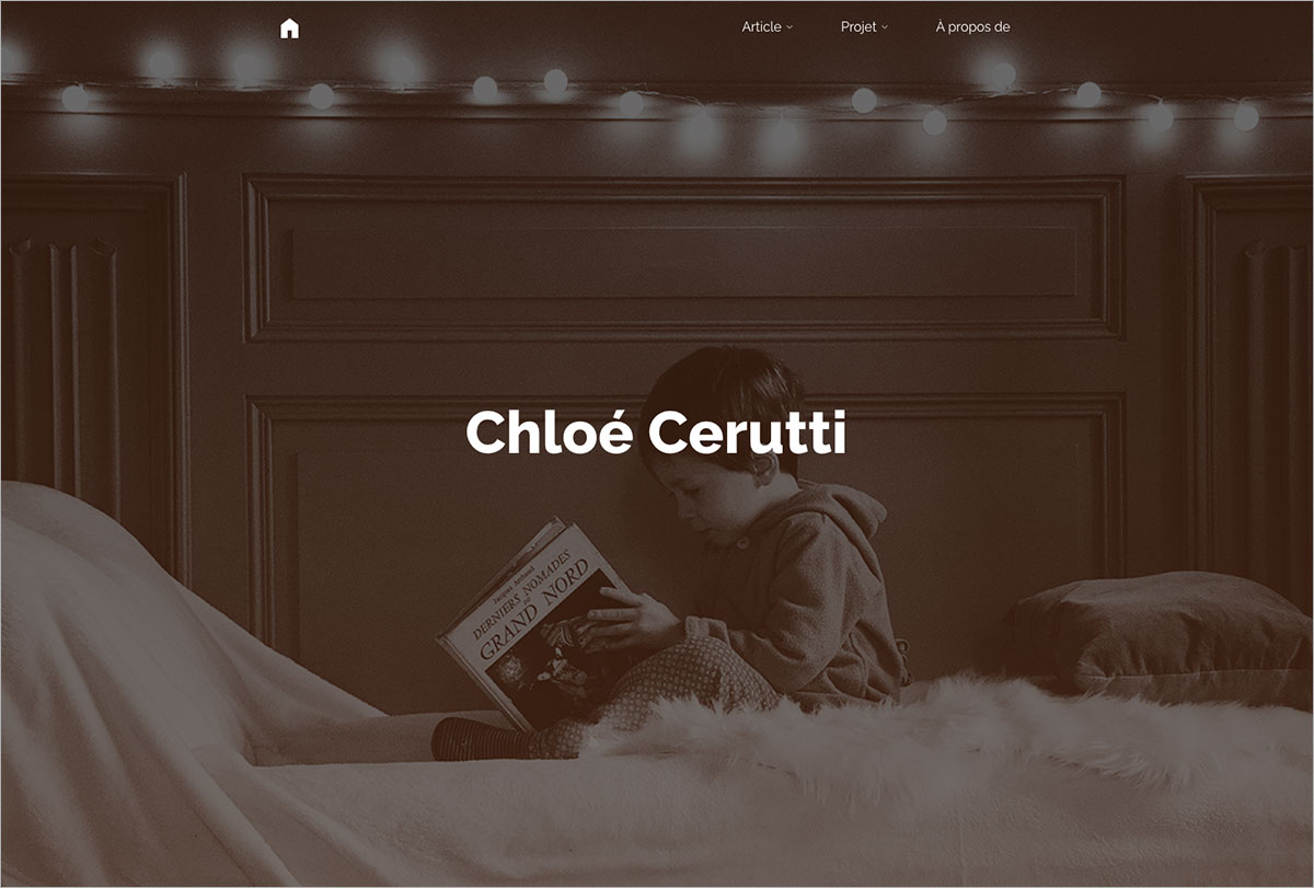 le projet et l'article en ligne de chloé cerutti