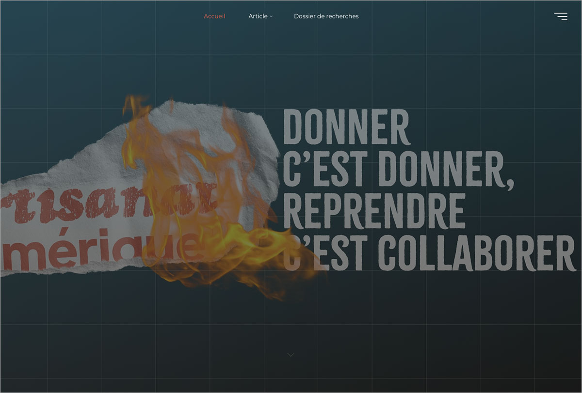 le projet et l'article en ligne de arthur pereira