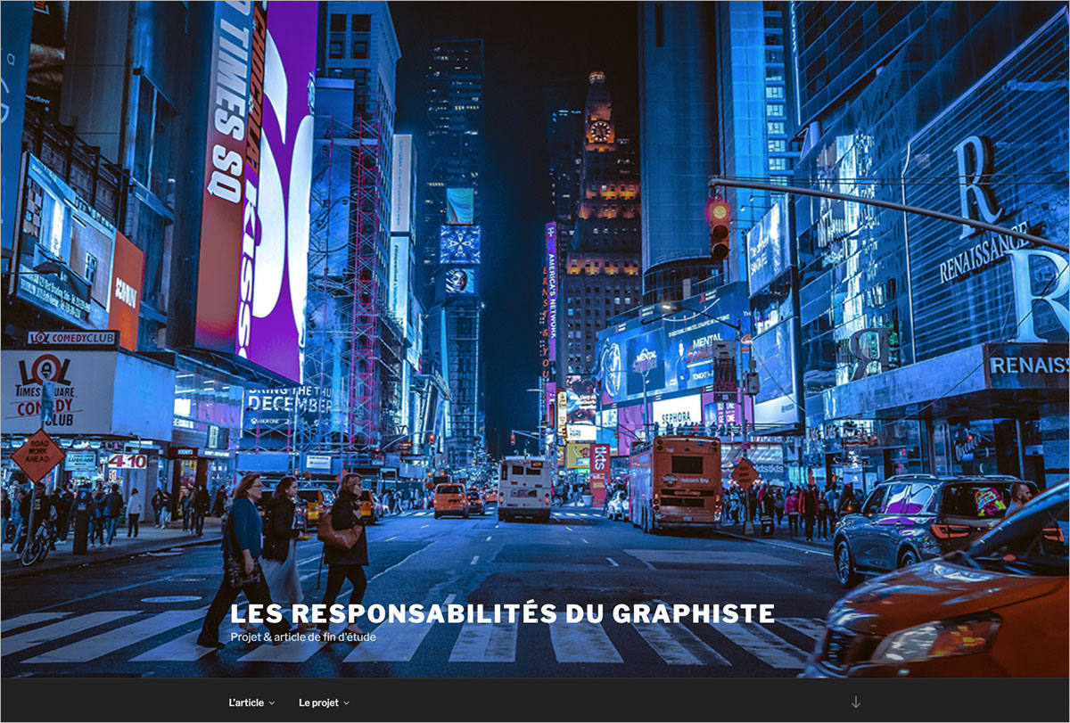 le projet et l'article en ligne de lamilia petit