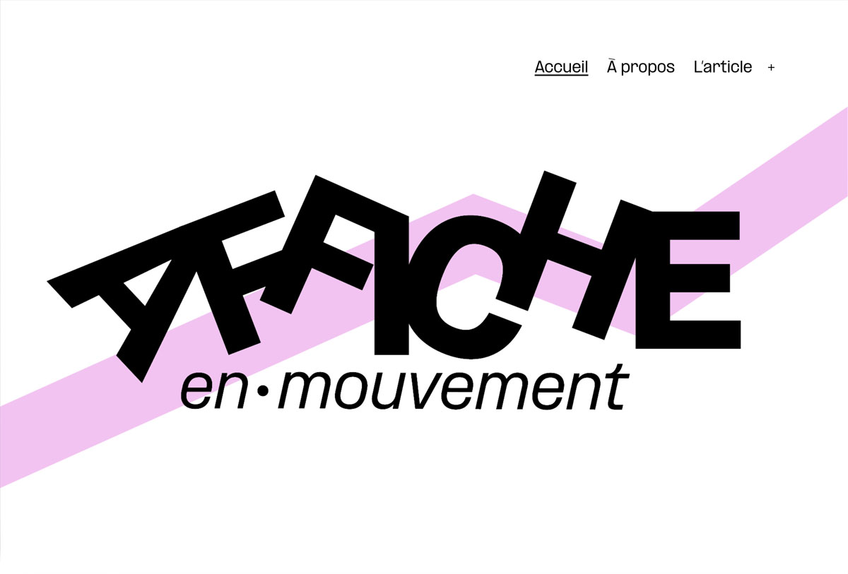 le projet et l'article en ligne de thiebaud sturm