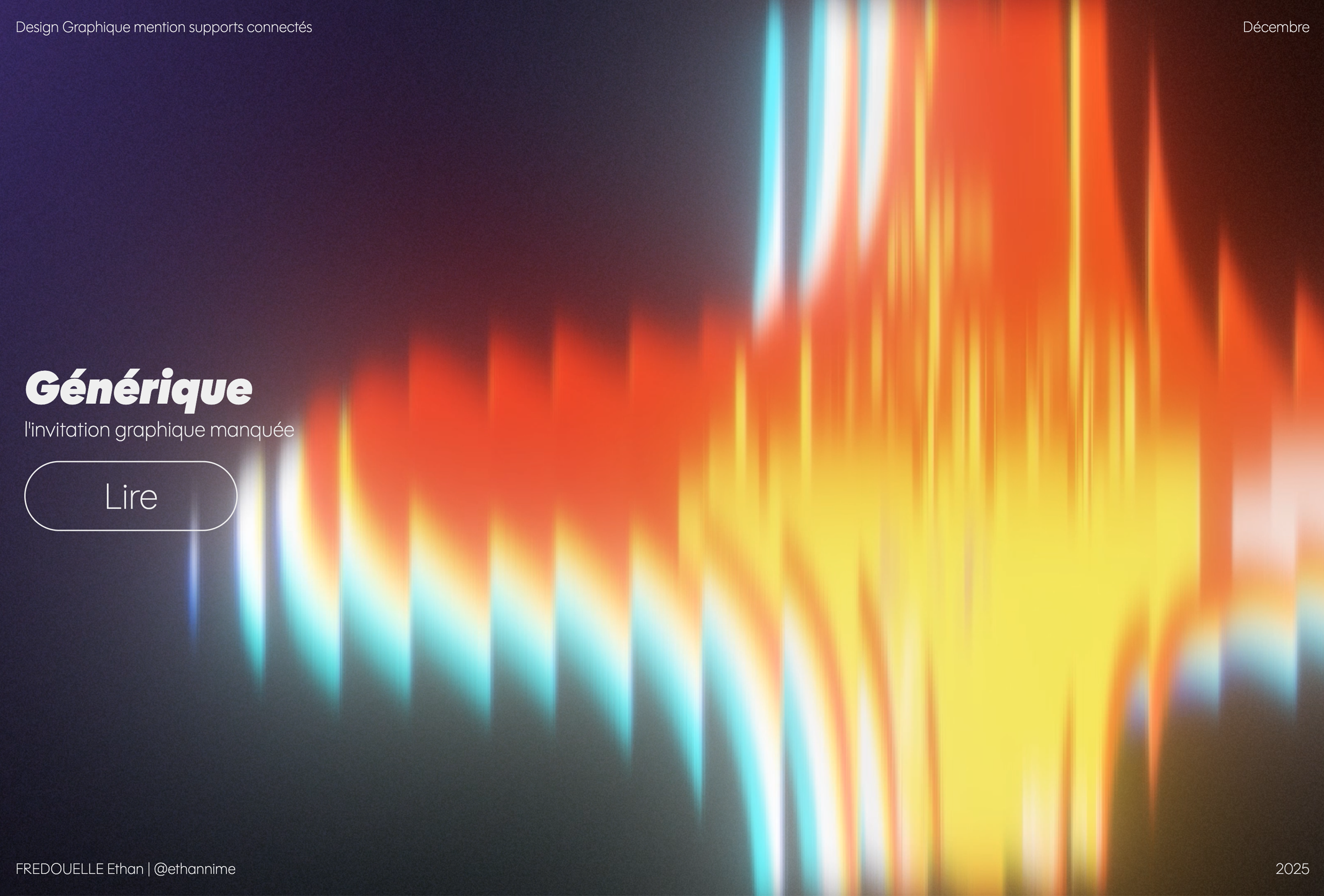 le mémoire et le projet en ligne d'ethan fredouelle