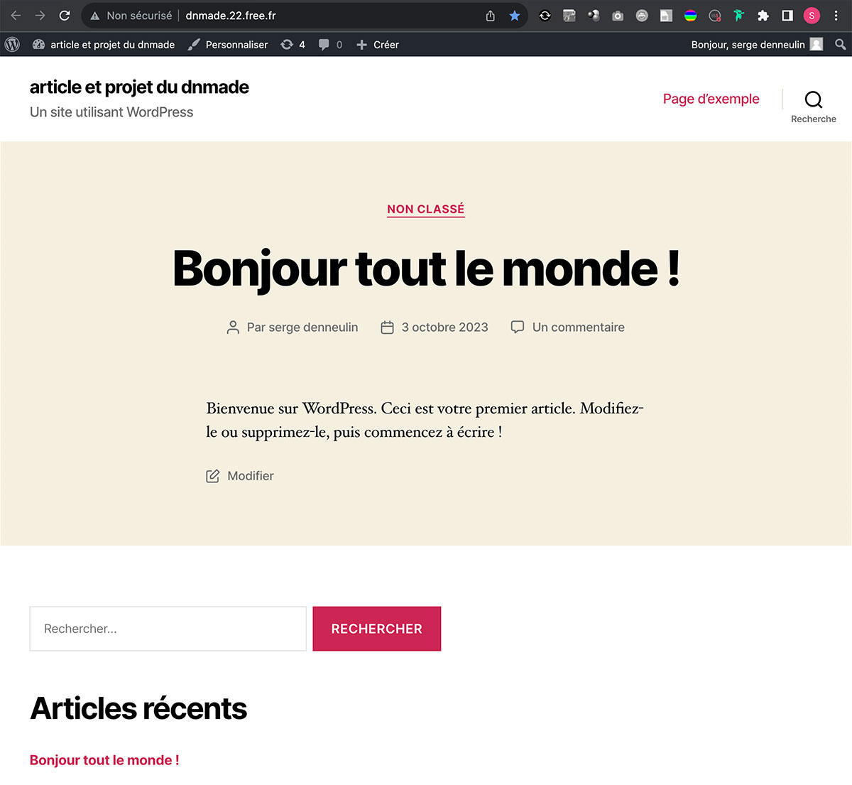 WordPress, présentation du thème Twenty Twenty