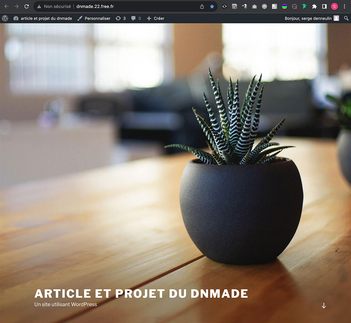 WordPress, présentation du thème Twenty Seventeen