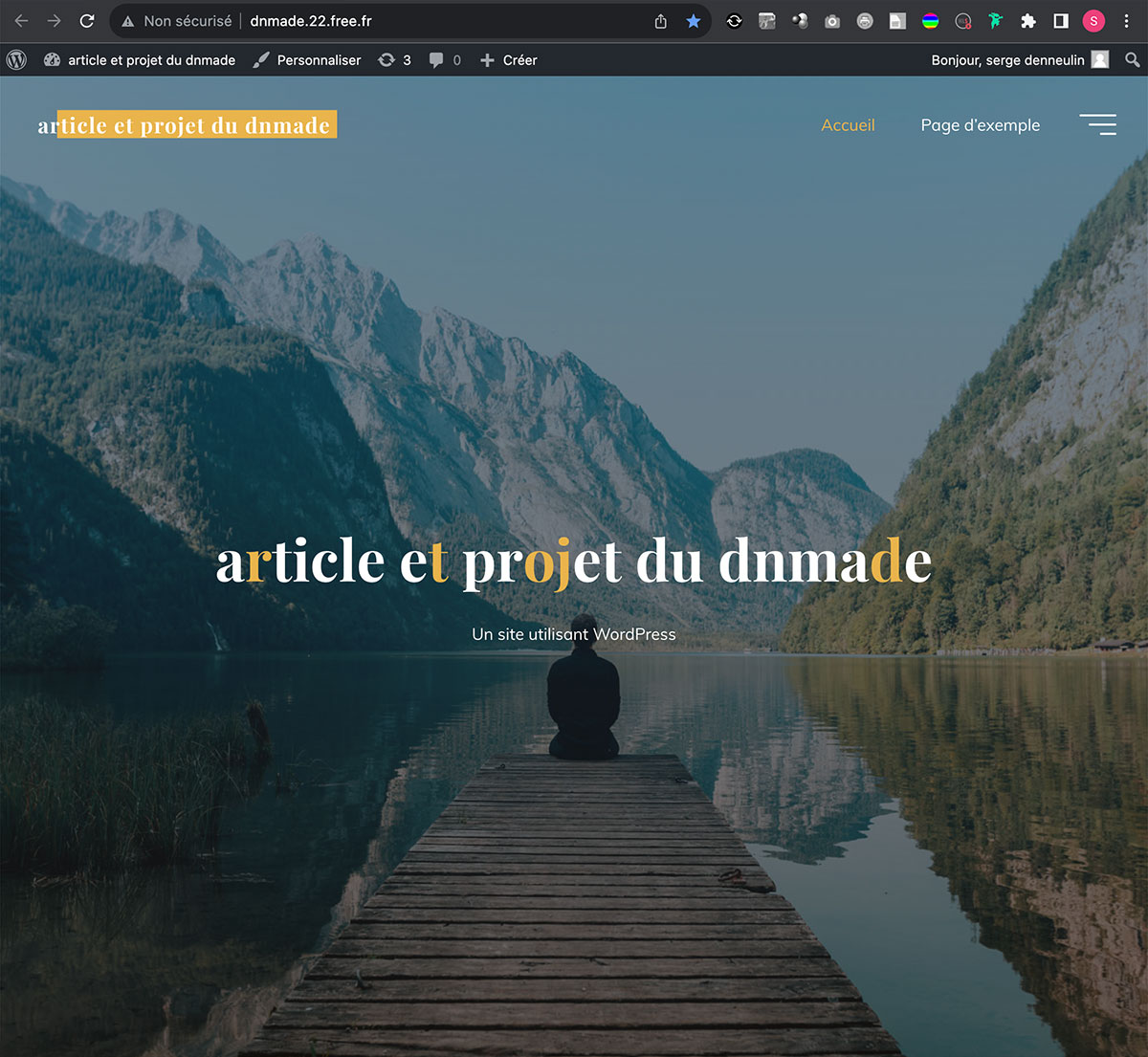 WordPress, présentation du thème Bravada