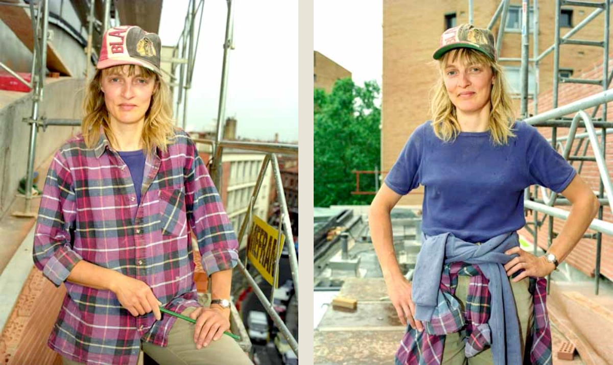 série photographique : les hommes du chantier, réalisée par le photographe dominique delpoux en 1997 - 1998