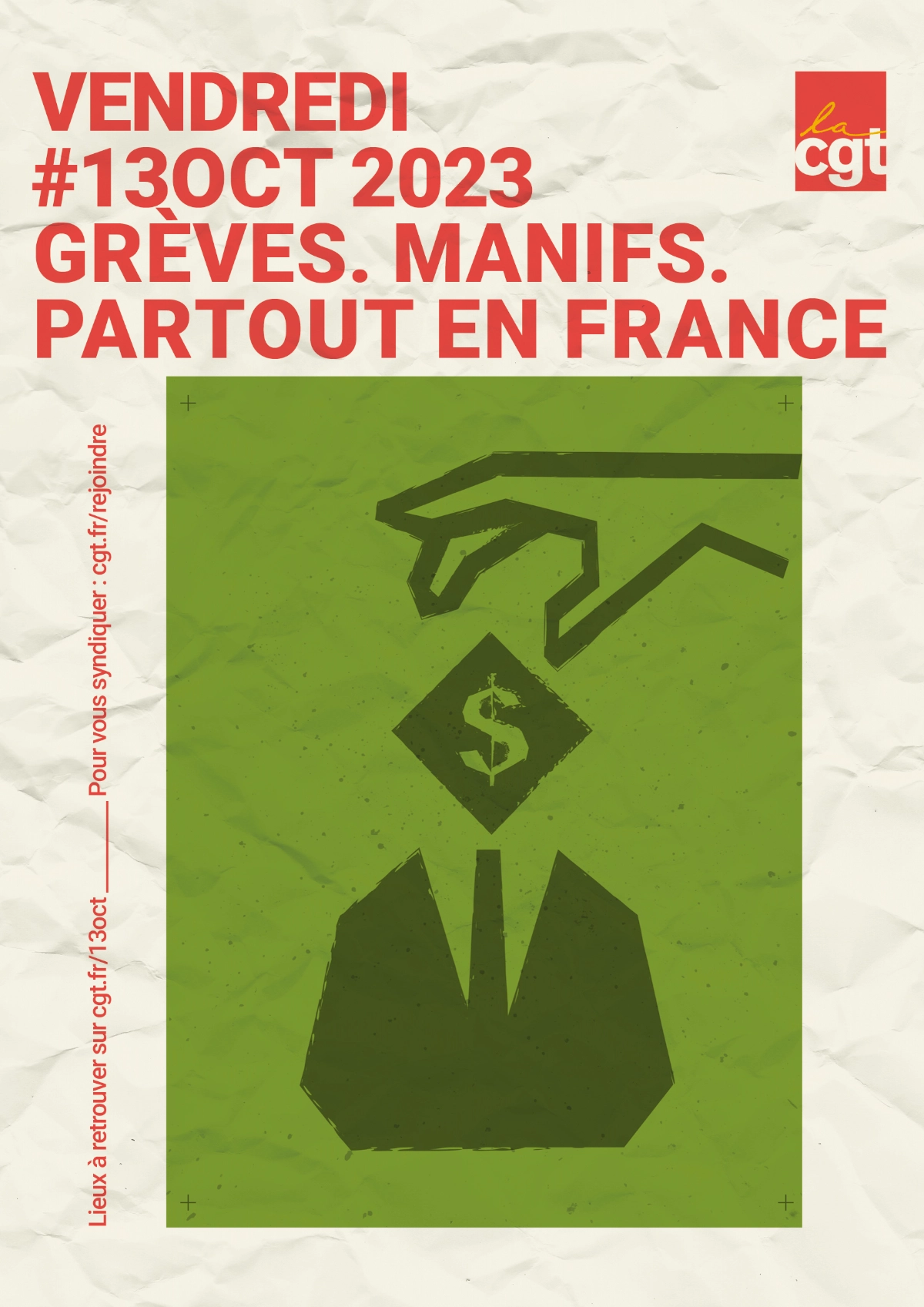 affiche de la journée de manifestation prolétarienne réalisée en 1920