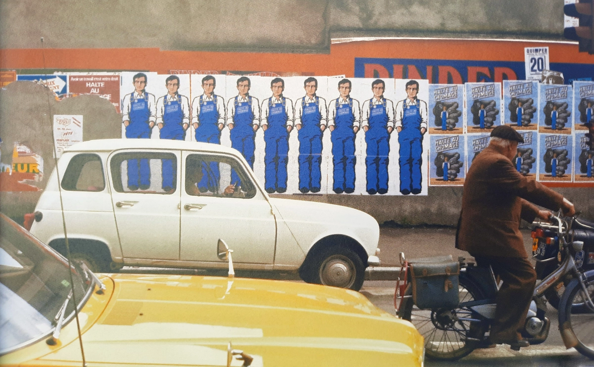 cette série d'affiches, pour donner de la visibilité au parti communiste français, a été réalisée par alain le quernec en 1977