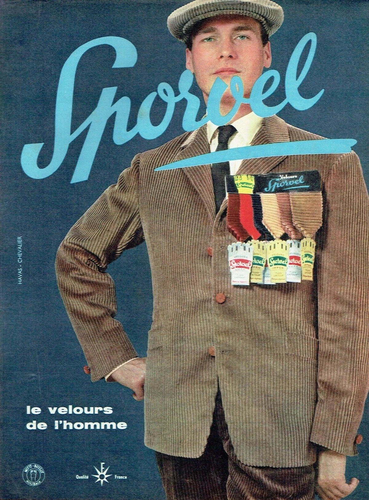 publicité Sporvel, le velours de l'homme… 1959