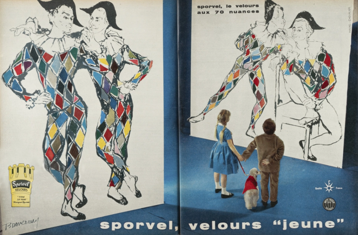 publicité Sporvel, velours « jeune »… 1960