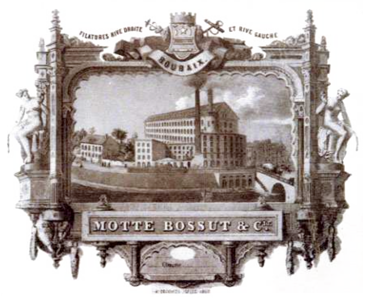 la marque motte-bossut avec déjà la présence de la couronne de la tour-cheminée… vers 1860