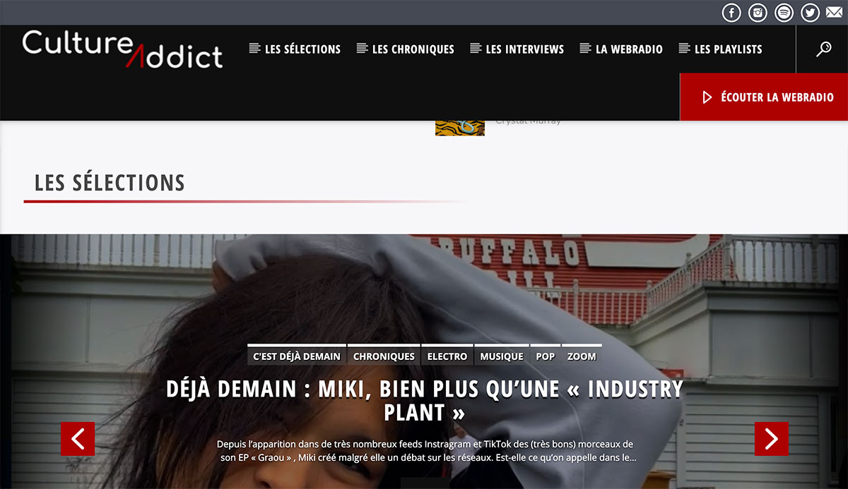 la webradio Culture Addict