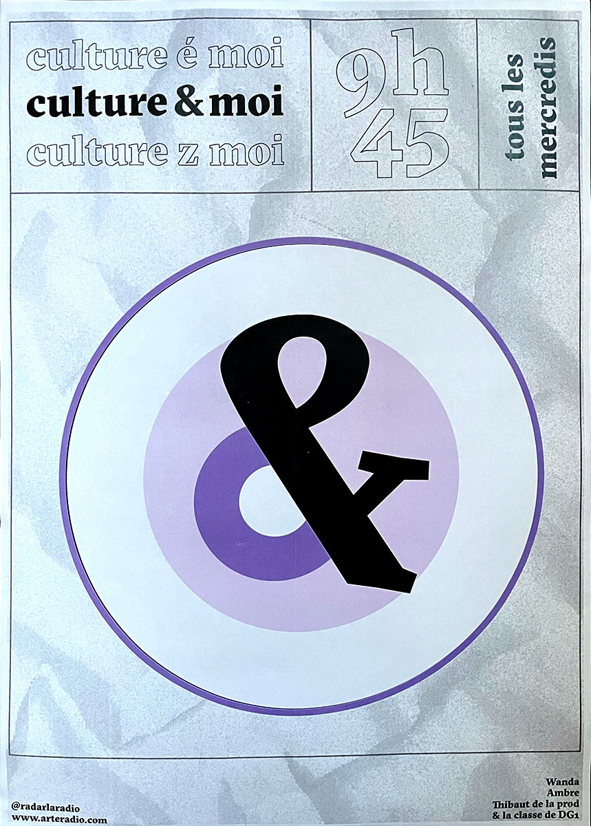 l'affiche du podcast culture & moi