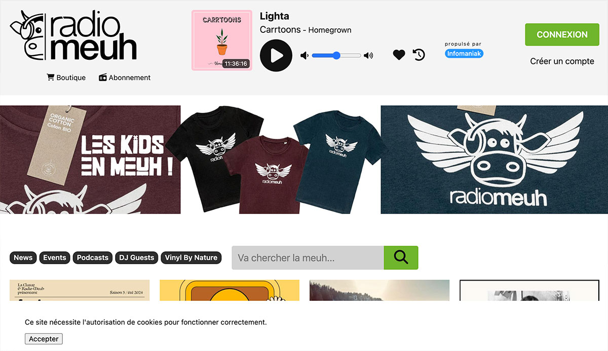 la webradio Radio Meuh