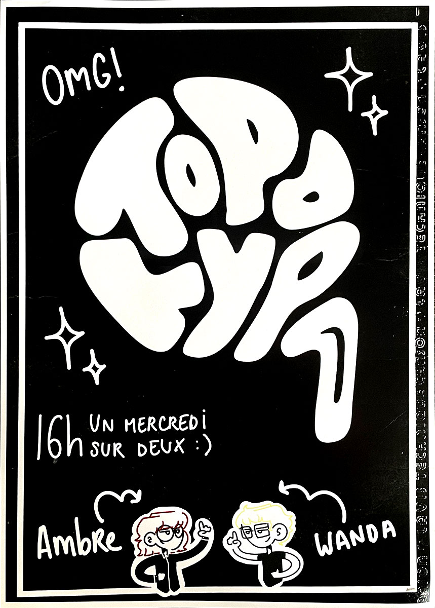 l'affiche du podcast TOPOtypo