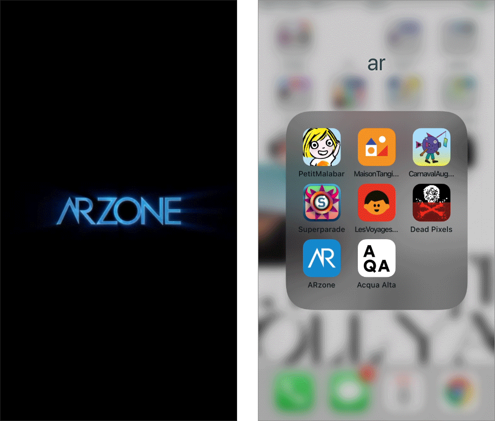 le splash screen de l'application arzone