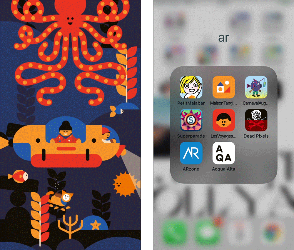 le splash screen de l'application les voyages extraordinaires d'axel