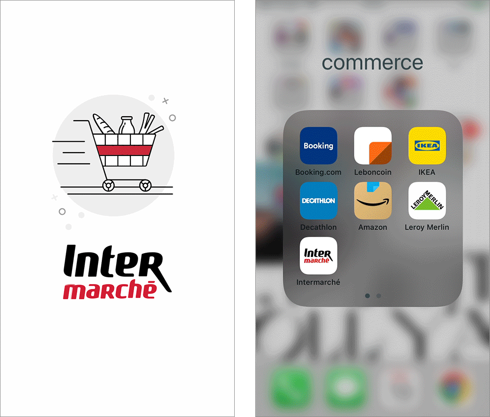le splash screen de l'application intermarché